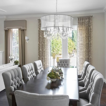 Transitional Dining in the Great Room