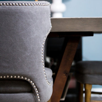 Transitional Glamour Dining Room