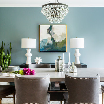 Transitional Glamour Dining Room