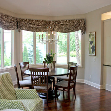Transitional kitchen remodel with inset cabinets