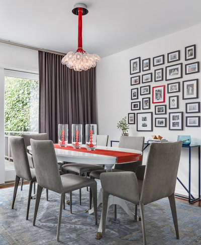 Contemporary Dining Room by Jennifer Gustafson Interior Design