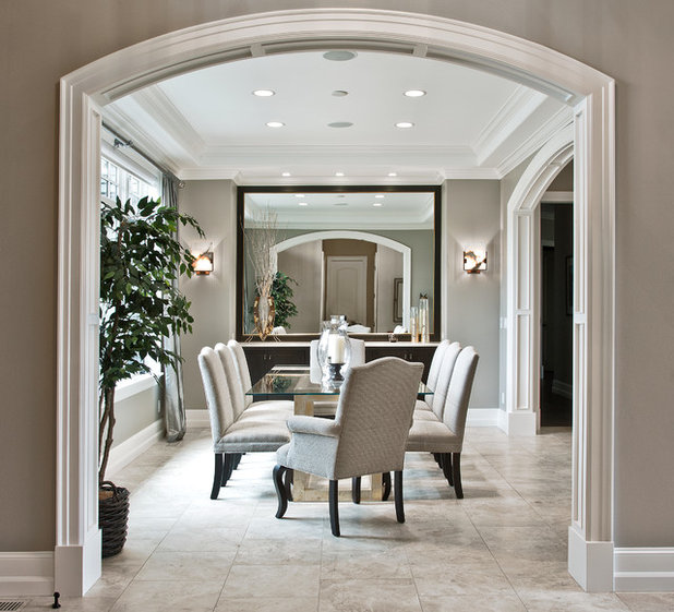 Transitional Dining Room by DESIGN GUILD HOMES