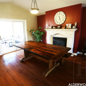 Trestle Tables made from Reclaimed Wood