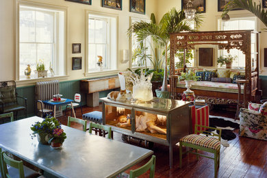 Inspiration for an eclectic dining room remodel in New York