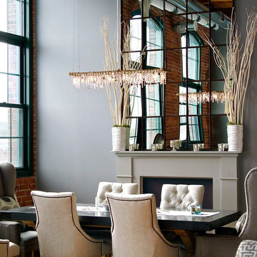 Tribeca Banqueting Chandelier in Dining Room