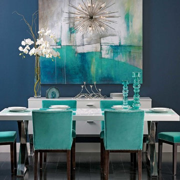 Turquoise Gem - Alexa Dining Table