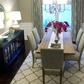 Two-Story Open Plan Transitional -- Dining Room