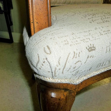 Upholstery Project of an Antique Chair