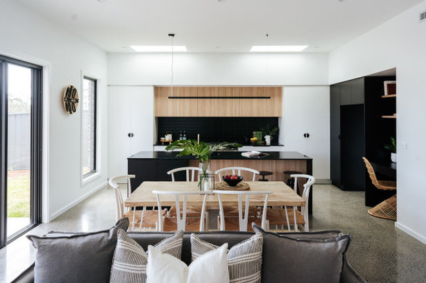 Contemporary Dining Room by Krauss Kitchens