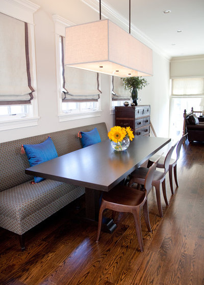 Transitional Dining Room by Lisa Wolfe Design, Ltd