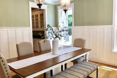 Inspiration for a cottage dining room remodel in Baltimore