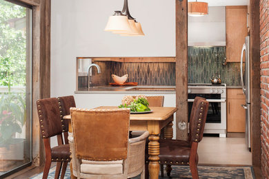 Dining room - rustic dining room idea in Other