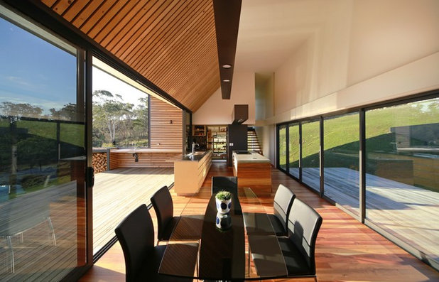 Contemporary Dining Room by Architectural Window Systems