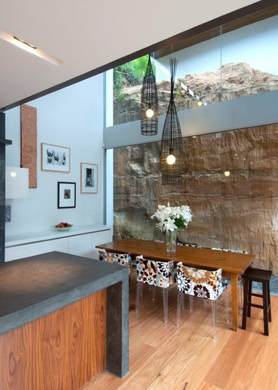 Contemporary Dining Room by Horizon - Residential & Commercial Builders