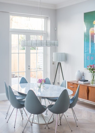 Contemporary Dining Room by Laura Butler-Madden