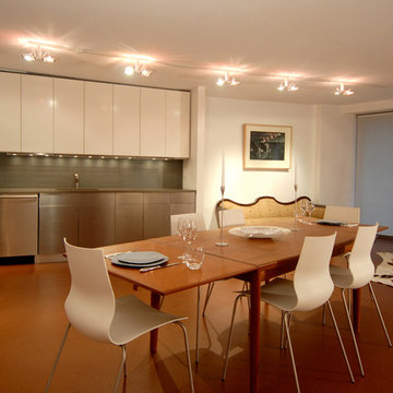 View of Kitchen from open living area