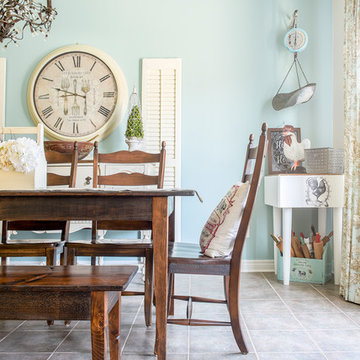 Vintage Farmhouse Kitchen and Dining Room Photo-Shoot