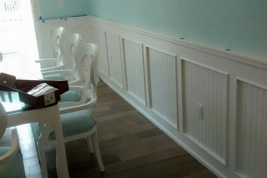 Design ideas for a coastal dining room in Miami.
