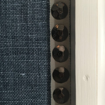Wall Upholstery with Nailhead Trim