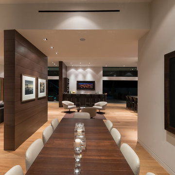Wallace Ridge Beverly Hills luxury home modern open plan dining room