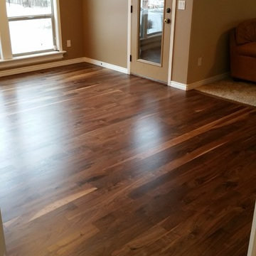 Walnut Hardwood Floor Refinish