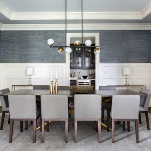 Warm and Modern Dining Room