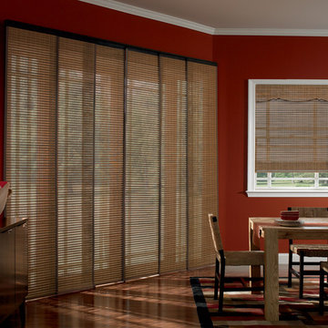 Warm Dining Room w/ Woven Woods
