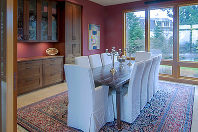 Elegant dining room photo in Portland