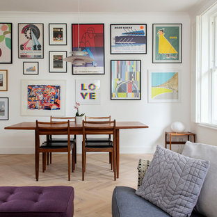 Contemporary dining room in London.