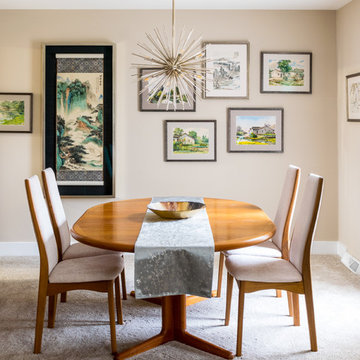 Watercolor Collection Influences Curated Living and Dining Room Spaces