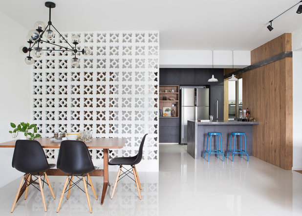 Contemporary Dining Room by Fuse Concept Pte Ltd