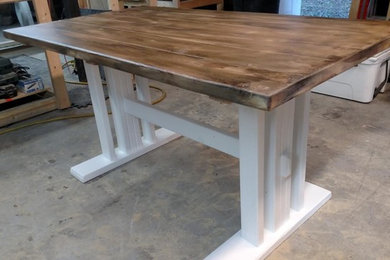 Weathered- Wood Treated Custom Dining Table