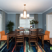 Transitional Dining Room by Jules Duffy Designs