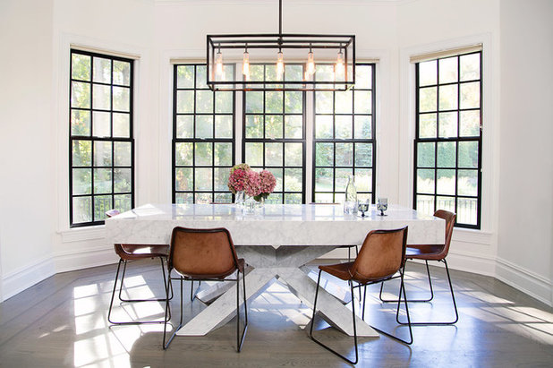Transitional Dining Room by Roop Rang (Interiors)