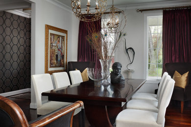 Dining room - eclectic dining room idea in Detroit