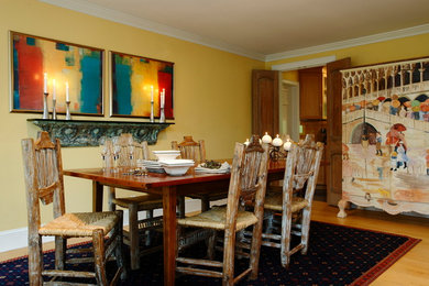 Eclectic dining room photo in Boston