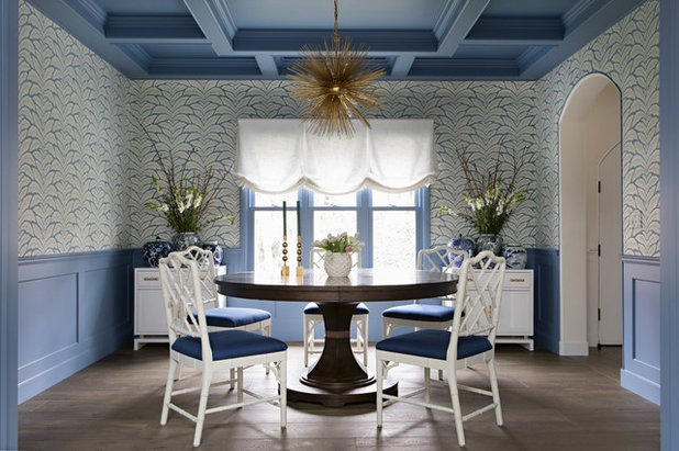 Transitional Dining Room by Paige Pierce Design