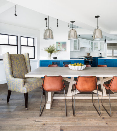 Beach Style Dining Room by BRIAN PAQUETTE INTERIORS
