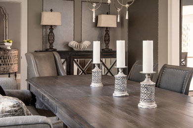 Inspiration for a transitional dining room remodel in Detroit