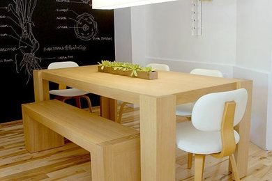 White and Wood Dining Room
