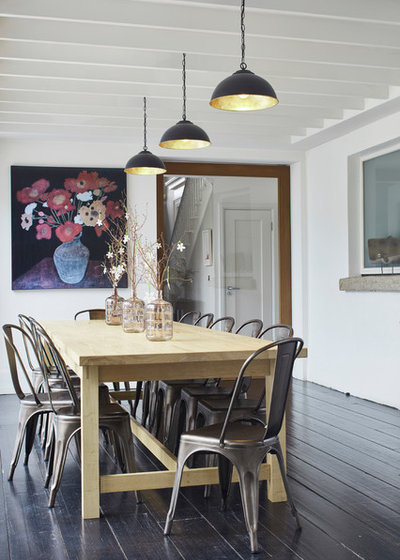 Transitional Dining Room by Dublin Design Studio