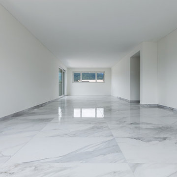 White Marble floor 24x24