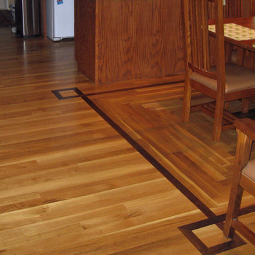 White Oak Flooring with Decorative Border