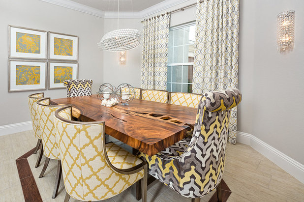 Transitional Dining Room by All in One Decorating Solutions