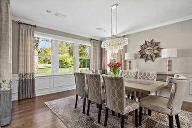 Inspiration for a transitional dining room remodel in St Louis