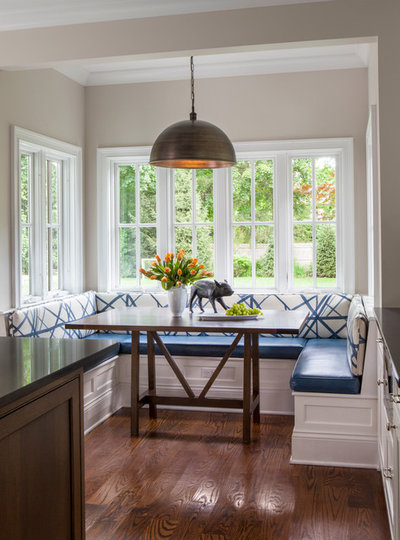 Transitional Dining Room by Janet Mesic Mackie Photographer