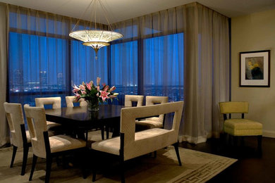 Example of a trendy dining room design in Los Angeles