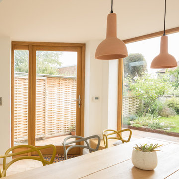 Window Seat, Picture Window and Dining Table, Copper House