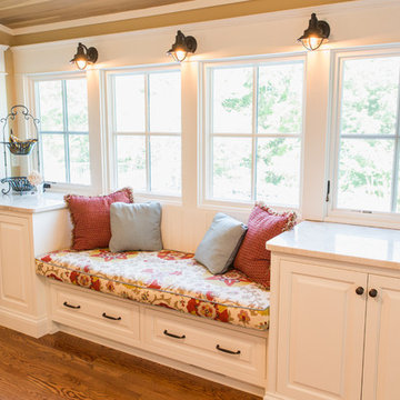 Window seat with plenty of natural light and storage
