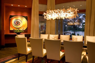 Minimalist dining room photo in Orlando